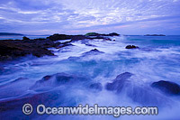Coastal Seascape at dusk. Sawtell, New South Wales, Australia.
