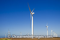 Wattle Point Wind Farm, near Edithburgh, York Peninsula, South Australia, Australia.