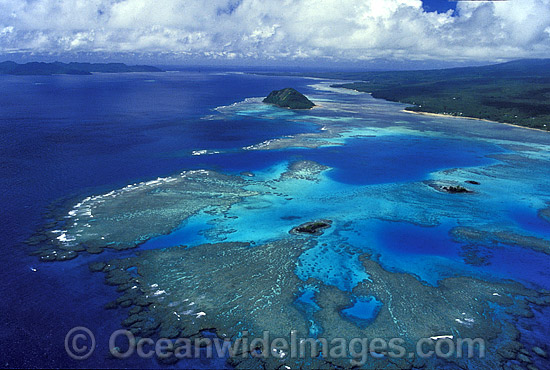 Aerial Taveuni Island Fiji photo