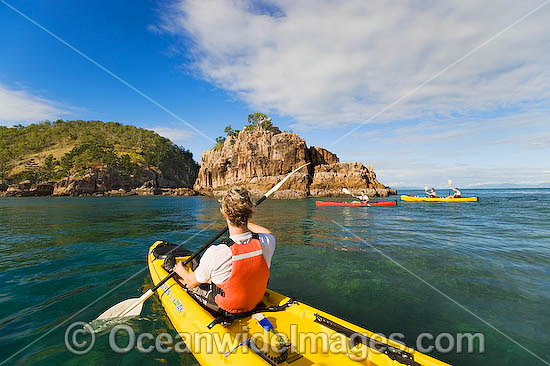 Sea kayaking at Hayman Island photo