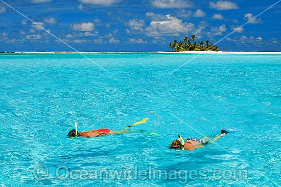 Snorkelling tropical Island photo