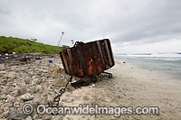 Mooring garbage on beach Photo - Inger Vandyke