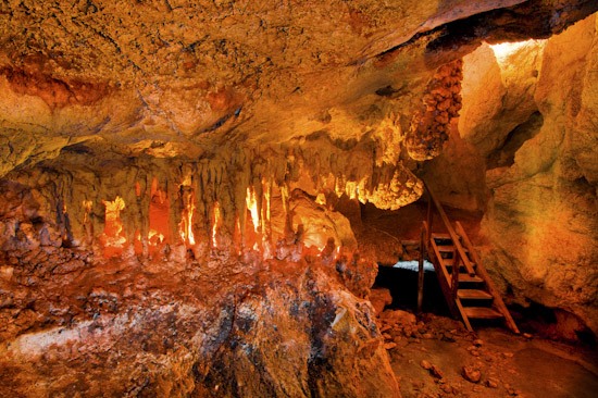 Limestone Caves stalagtites photo