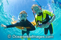 Children Snorkeling in Ocean Photo - Gary Bell