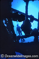 Yongala Shipwreck and Diver Photo - Gary Bell