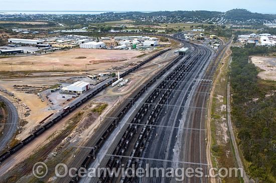 Gladstone coal Train lines photo