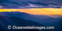 Sunrise over Mountains Photo - Gary Bell