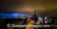 Surfers Paradise storm with lightening Photo - Gary Bell