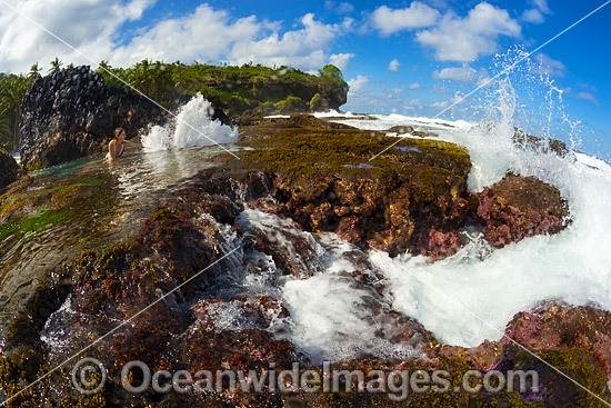 Christmas Island Blow-hole photo