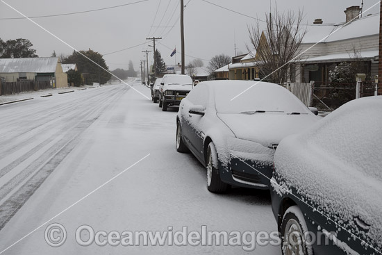 Guyra covered in snow photo