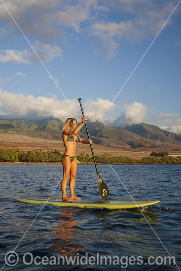 Instructor on Paddle-board Hawaii photo