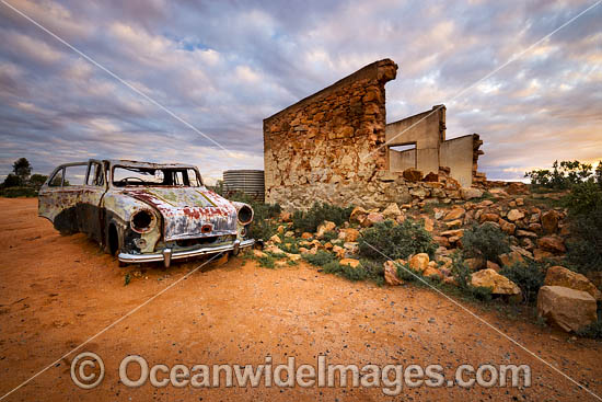 Abandoned old car Silverton photo