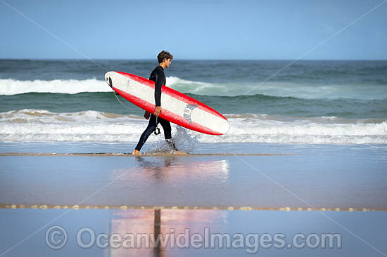 Surfer Emerald Beach photo