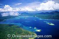 Aerial fringing coastal reefs Photo - Gary Bell