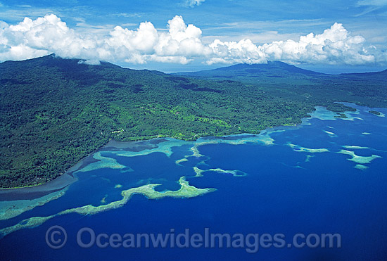 Papua New Guinea Aerial reefs photo