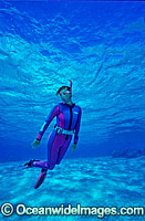 Snorkeler on Great Barrier Reef Photo - Gary Bell