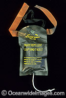 Shark repellent compound packet used to repel Sharks Photo - Gary Bell
