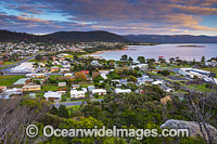 Overview of Bicheno Township, Tasmania, Australia.