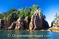 Spectacular rocky coastline. Hayman Island, Whitsunday Islands, Queensland, Australia