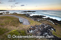 Coastal Seascape taken during dusk at Sawtell Headland. Sawtell, New South Wales, Australia.