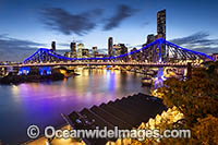 Story Bridge and Brisbane City, Brisbane, Queensland, Australia.