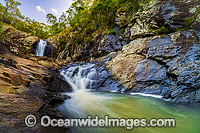 Cedar Creek Falls, situated in Cedar Creek Gorge in Tamborine National Park, Near Mount Tamborine, south-east Queensland, Australia.