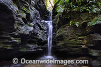 Secret Falls, situated in the foothills of Mount Wellington, near Hobart. Tasmania, Australia.